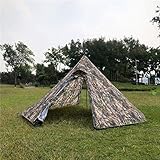 Zelt Outdoor Wasserdicht Großes Outdoor Pyramidenzelt Camping Tipi Cone Camouflage Zelte (Camouflage)